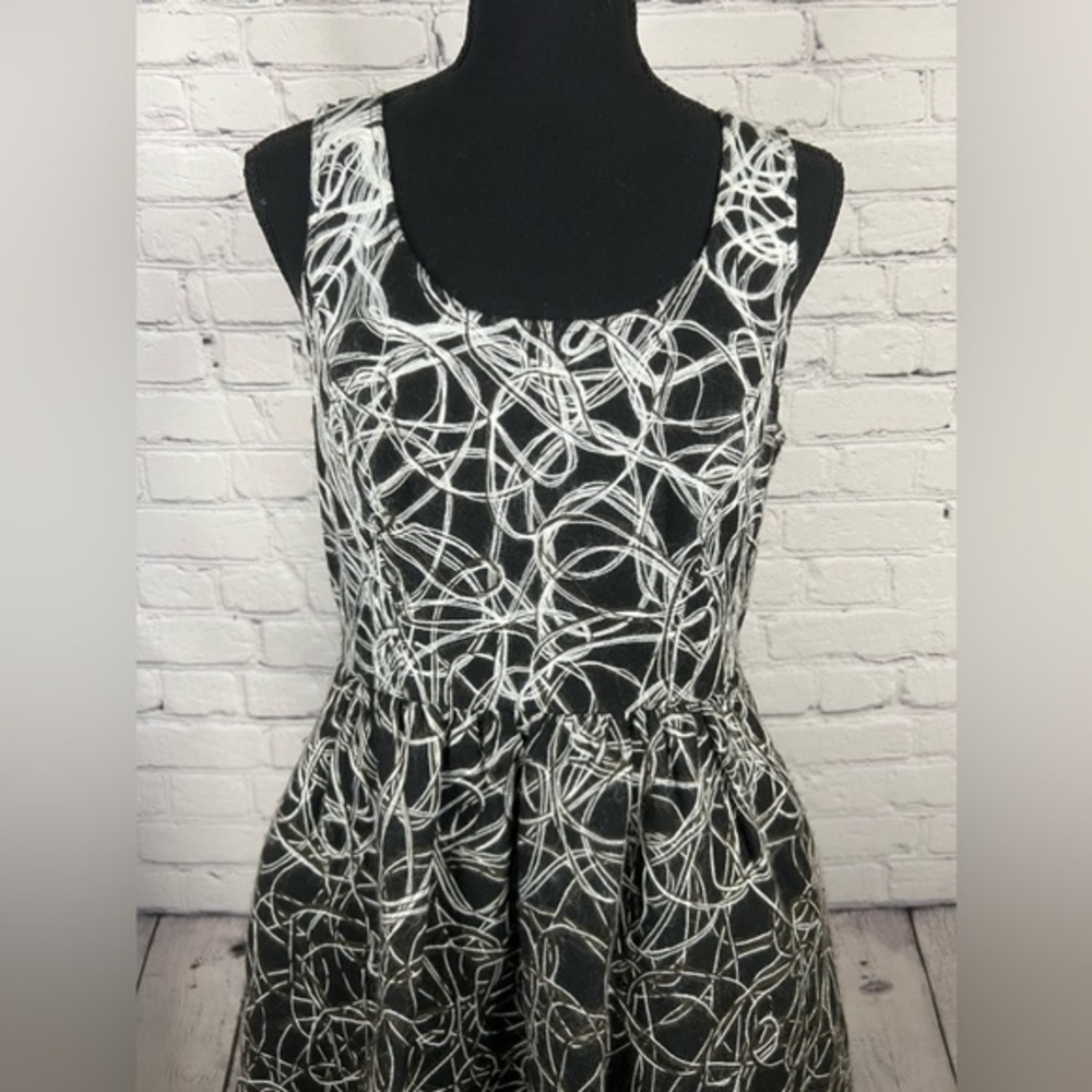 Anthropologie Maeve Embroidered Fading Tracery Sleeveless Dress size 4 - Picture 6 of 14